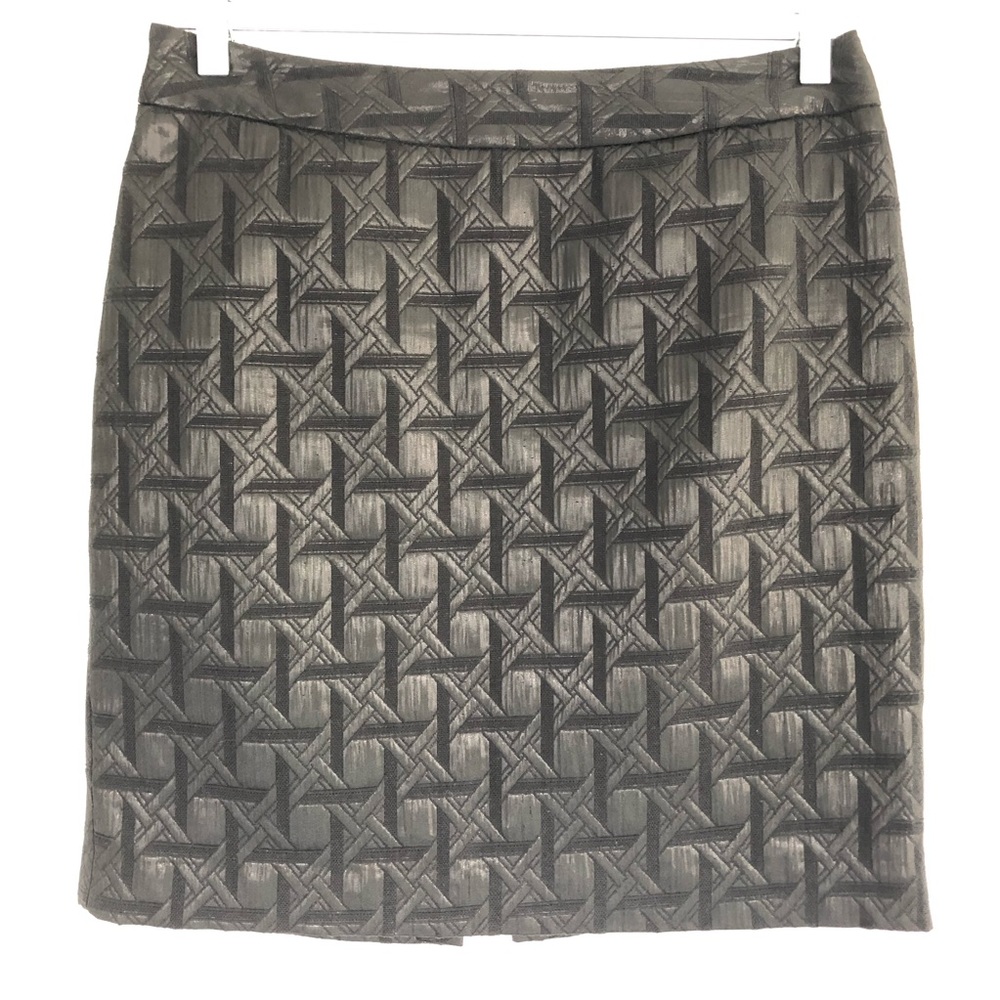 Worthington Geometric Shiny zip back mini skirt 6